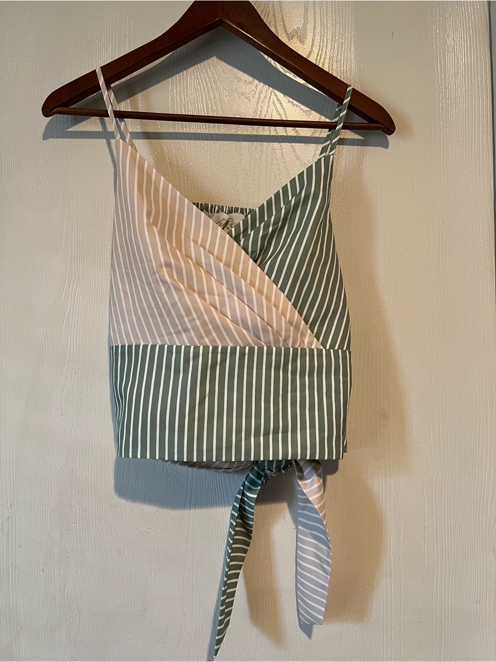 Mare Mare x Anthropologie Shirt Cropped Spaghetti Straps wrap Women Sz S